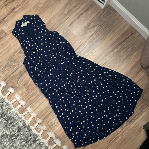 🛍️[DONATED] Loft | Soft, blue halter dress - Picture 2 of 12